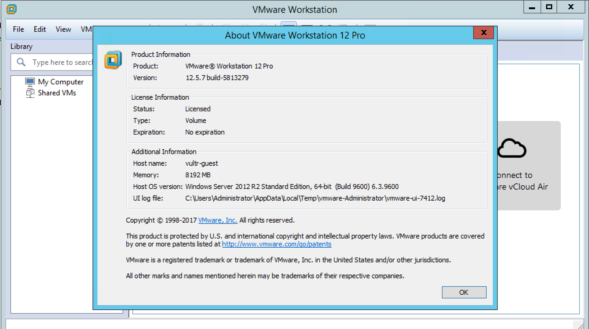 vmware workstation pro 12